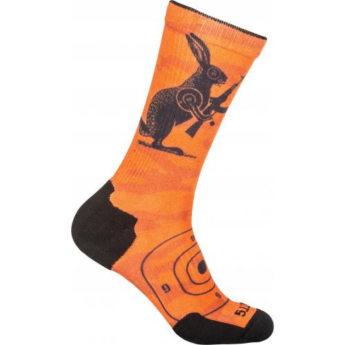 Шкарпетки 5.11 Tactical Sock&Awe Crew Fire Animal, 461 помаранчеві, S (10041AH) 