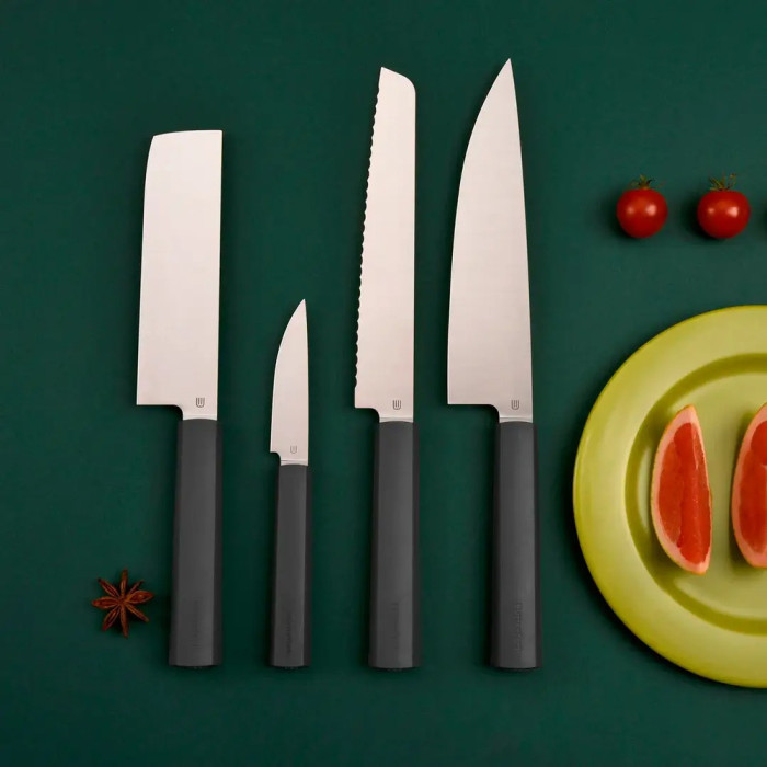 Набір кухонних ножів Butterfork Purest Set Dark Grey 