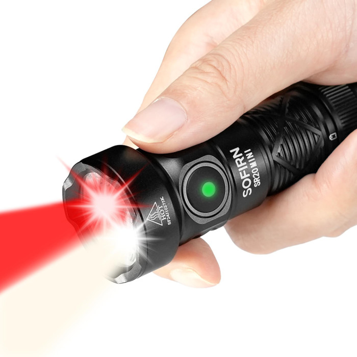 Ліхтар Sofirn SR20 mini 1200 лм з USB-C та червоним світлом 