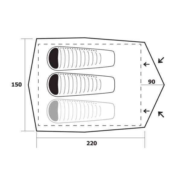 Намет Trimm Comet-2, пісочна 