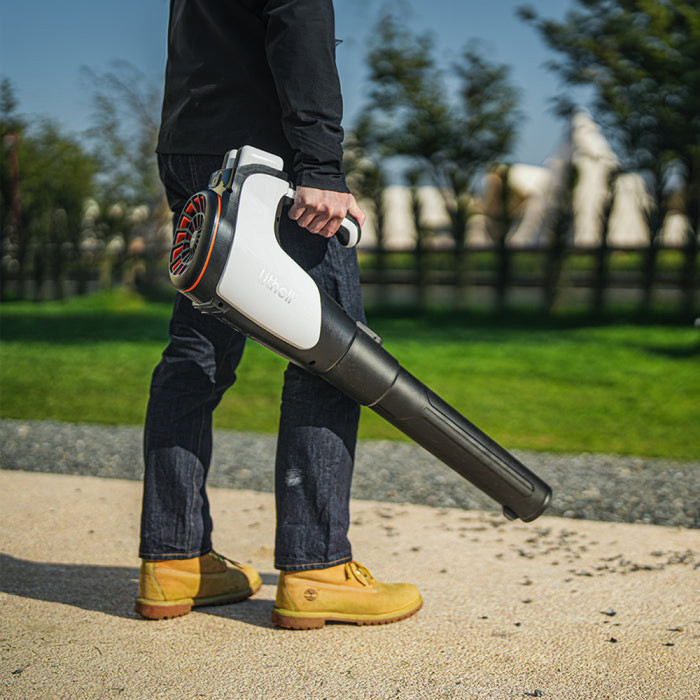 Акумуляторна повітродувка садова Litheli 560CFM, живлення від павербанку (2шт УМБ Litheli Power Bank 20000 mAh, 45 W, 4А в комплекті) 