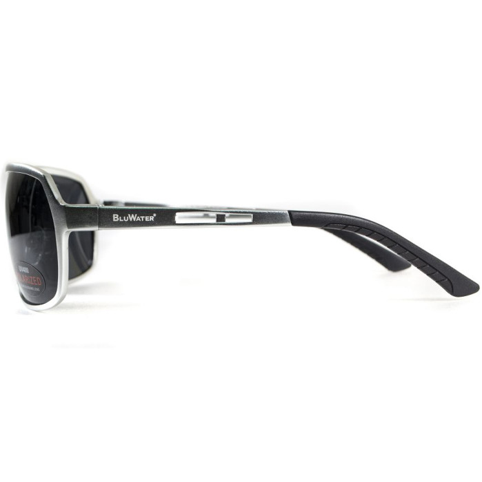 Окуляри BluWater Alumination - 4 Silver Polarized (gray) чорні 