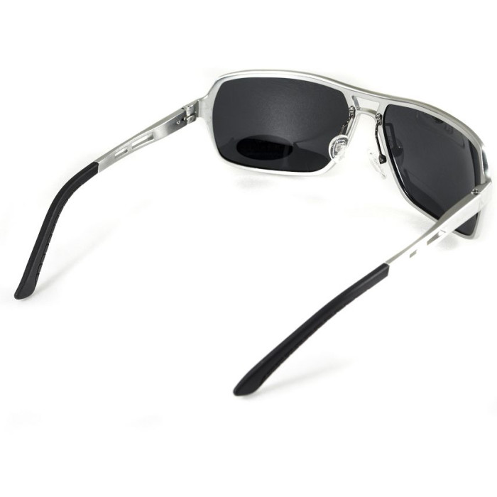Окуляри BluWater Alumination - 4 Silver Polarized (gray) чорні 