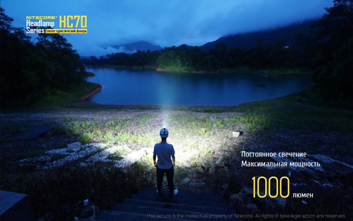 Ліхтар налобний Nitecore HC70 