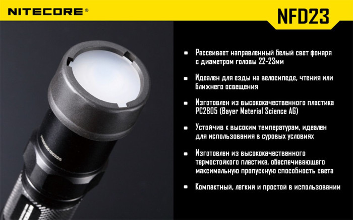 Фільтр Nitecore NFR23, червоний 