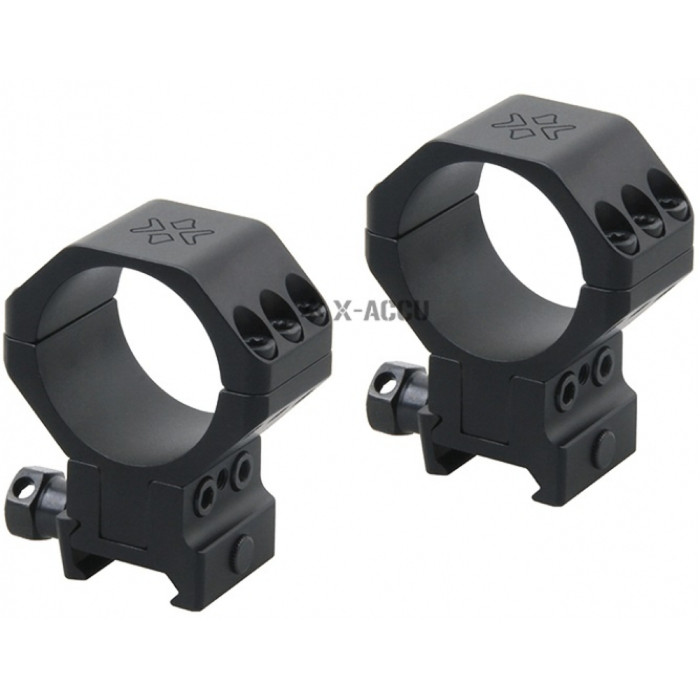 Кільця Vector Optics X-Aссu 30 мм на Вівер/Пікатіні з регульованою висотою 34,5-40,5 мм 