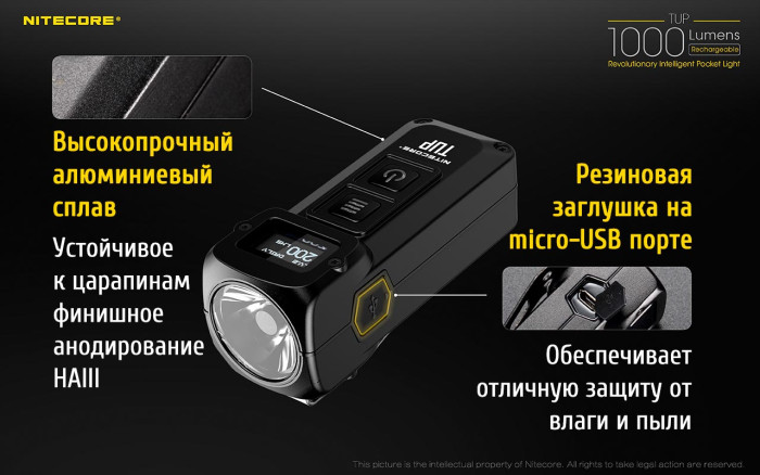 Ліхтар Nitecore Tup чорний 