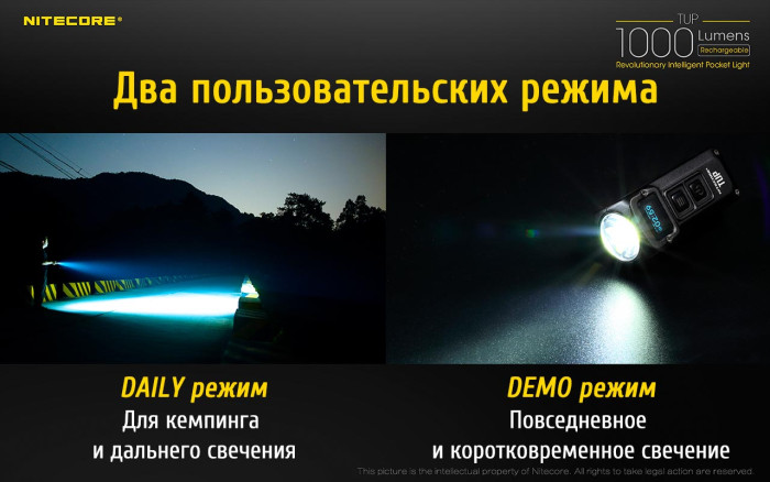Ліхтар Nitecore Tup чорний 