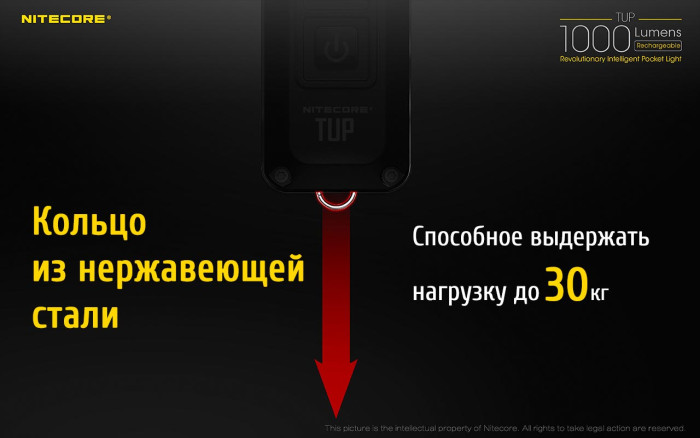 Ліхтар Nitecore Tup чорний 