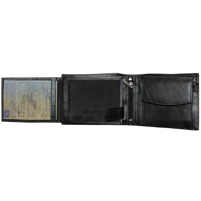 Портмоне чоловіче шкіряне Semi Line RFID Black (P8276-0) 