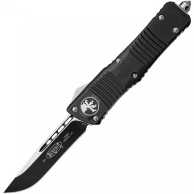 Ніж Microtech Combat Troodon Drop Point Чорний Клинок 143-1