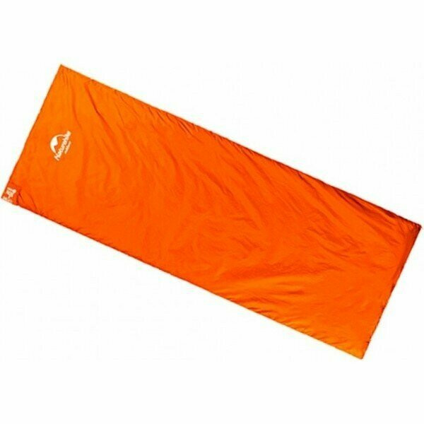 Спальник надлегкий Naturehike Ultra light LW 180 NH15S003-D, (20°C), p-p M, помаранчевий, правий 