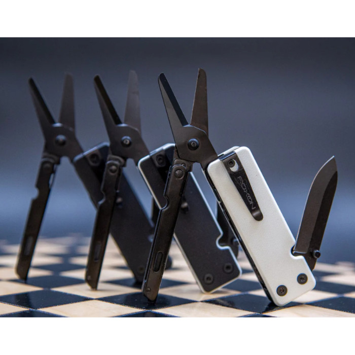 Міні мультитул Roxon KS2E Noir, чорне лезо, білий 