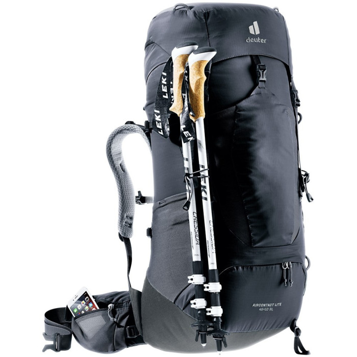 Рюкзак DEUTER Aircontact Lite 45+10 SL колір 7403 black-graphite 