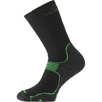 Термошкарпетки для трекінгу Lasting WSB 906 чорно-зелені