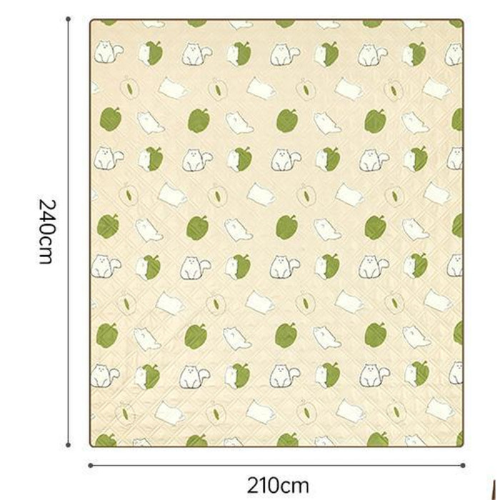 Килимок для пікніка Naturehike 210*240 CNK2350WS010, бежевий з котами 