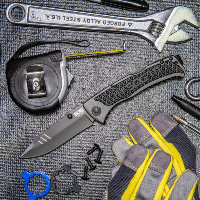 Ніж SOG SideSwipe Grey TiNi (SOG SW1011-CP) 