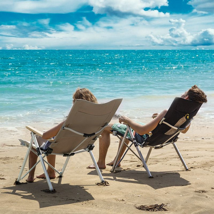 Крісло складане Naturehike NH17T003-Y, алюміній, чорний 