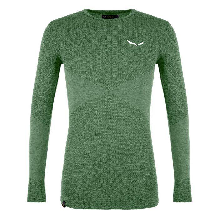 Термофутболка чоловіча Salewa ZEBRU RESPONSIVE L/S TEE - зелена, M 