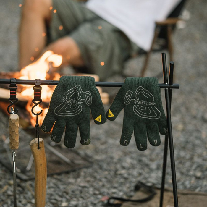 Рукавички вогнестійкі Naturehike CNH22FS003, темно-зеленi 