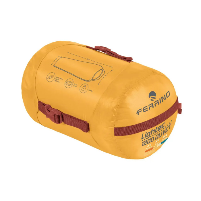 Спальний мішок Ferrino Lightec 1200 Duvet RDS Down -9°C Artisan Gold (86703QGG)