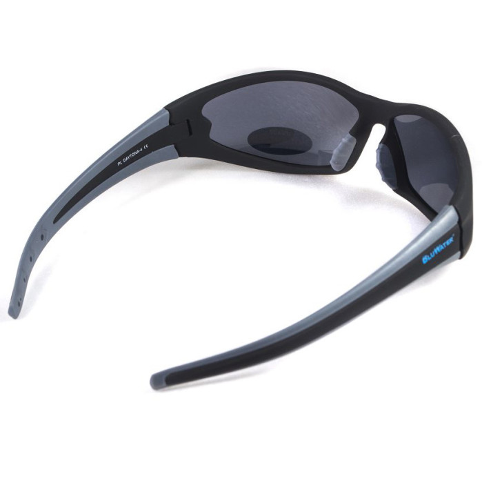 Окуляри BluWater Daytona-4 Polarized (gray) чорні 