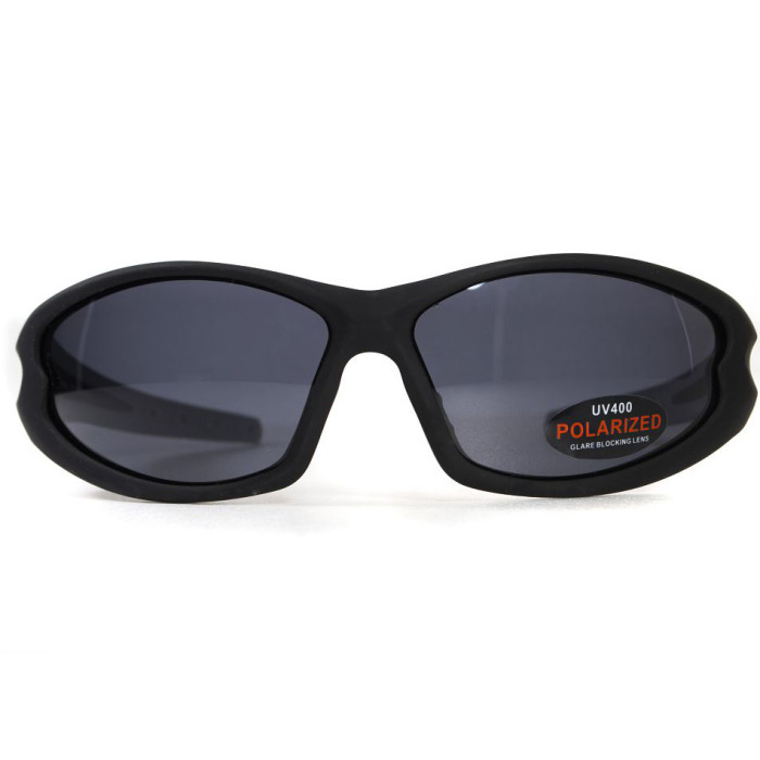 Окуляри BluWater Daytona-4 Polarized (gray) чорні 