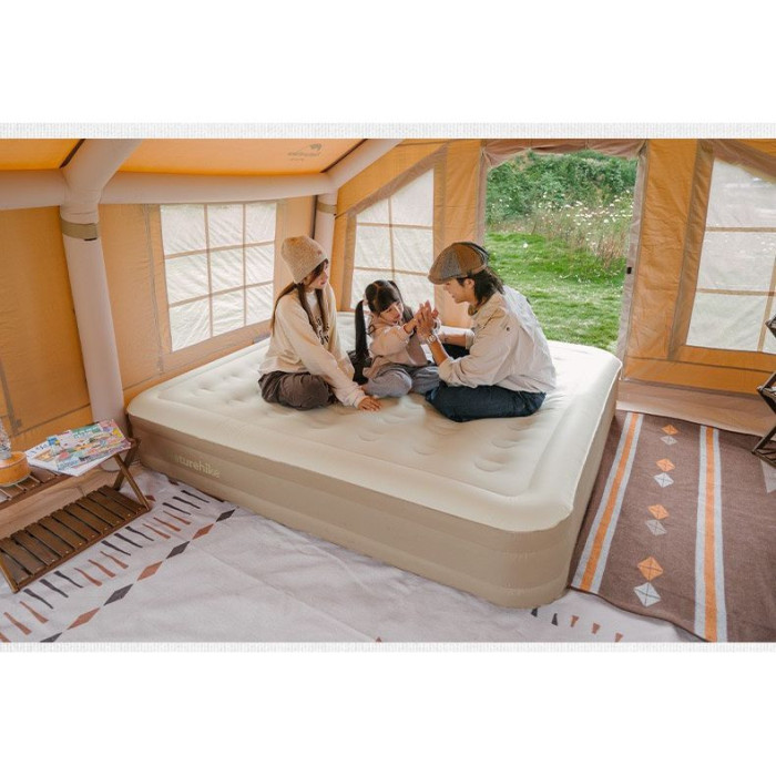 Матрац надувний подвійний Naturehike CNH22DZ015, із вбудованою помпою 