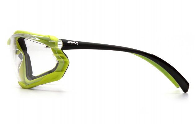 Окуляри Pyramex Proximity (clear) black \ lime frame H2MAX Anti-Fog прозорі 