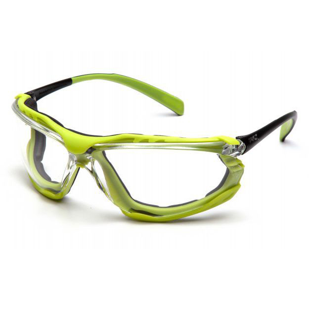 Окуляри Pyramex Proximity (clear) black \ lime frame H2MAX Anti-Fog прозорі 