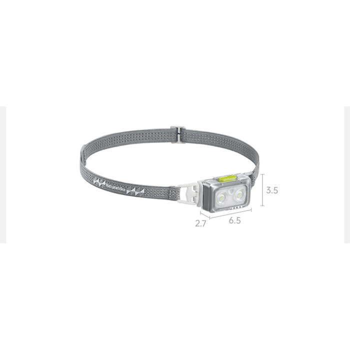 Ліхтар налобний Naturehike CNK2550ZM011, сірий 