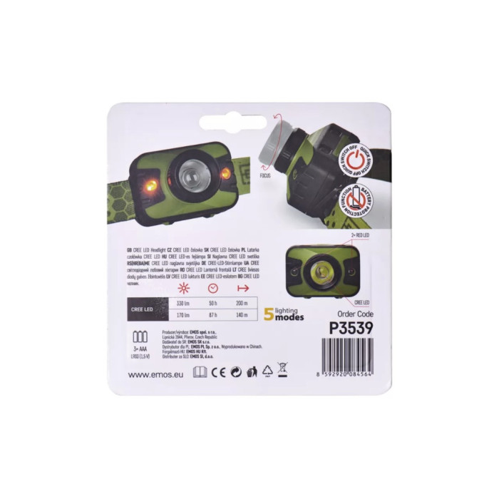 Ліхтар налобний Emos P3539 