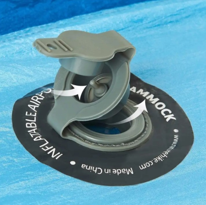 Гамак Naturehike 210T Inflatable pipe 2-місний NH18D002 - C lake blue 