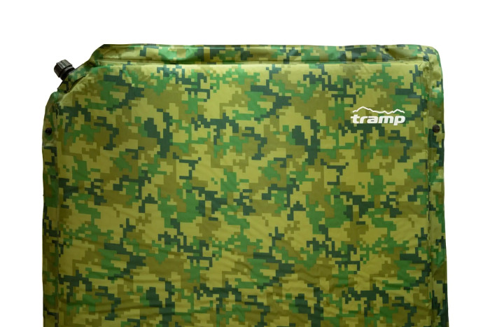 Килимок самонадувний Tramp з можливістю зістібання camo 185х65х5 UTRI-007 