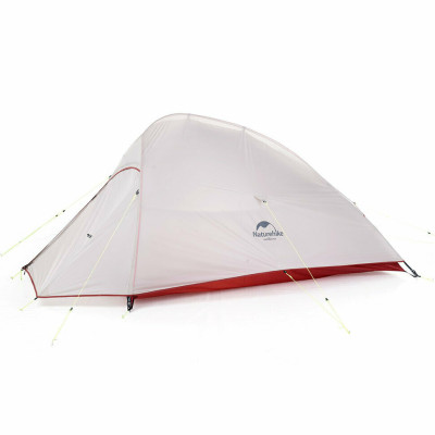 Намет Naturehike Сloud Up 2 Updated NH17T001-T, 20D надлегка двомісна з футпринтом і спідницею, сіро-червоний