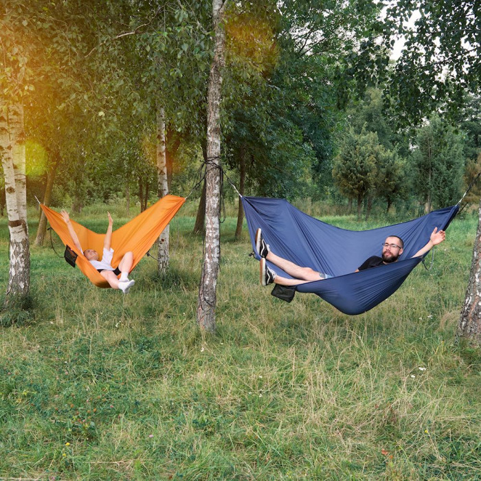 Гамак з дугами без перекидання Naturehike NH22DC008, помаранчевий 