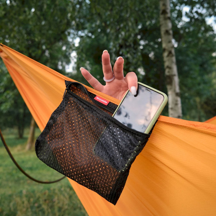 Гамак з дугами без перекидання Naturehike NH22DC008, помаранчевий 