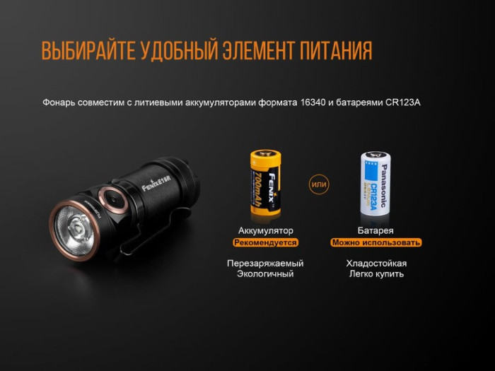 Ліхтар ручний Fenix E18R Cree XP-L HI LED (Пошкоджена упаковка/подряпини/ремонт драйвера живлення) 