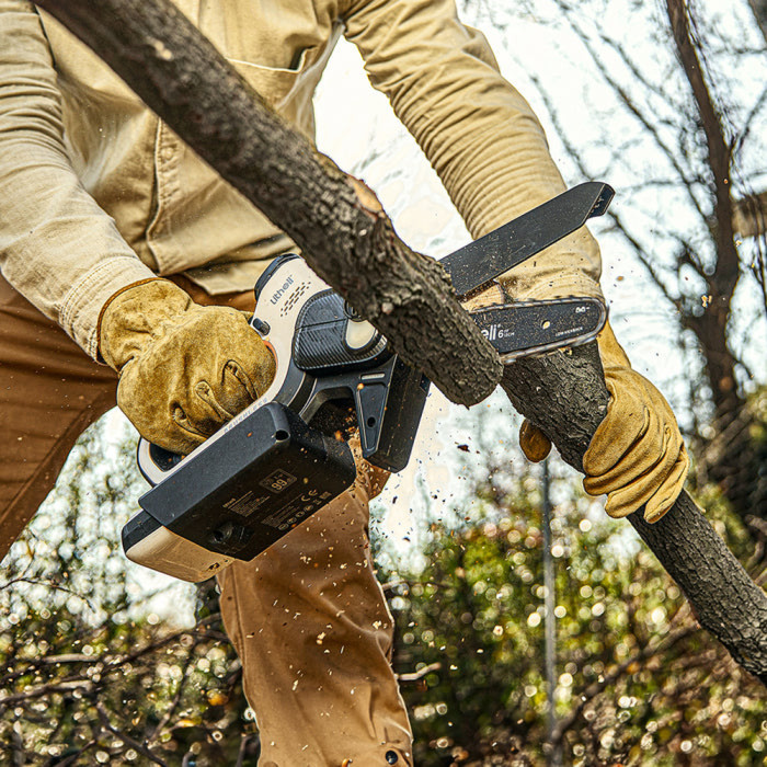 Акумуляторна міні-пила безщіткова, живлення від павербанку (УМБ Litheli Power Bank 10000 mAh, 45 W, 2А в комплекті) 