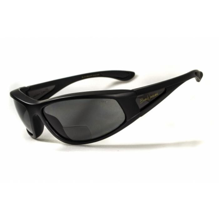 Окуляри BluWater Winkelman-2 polarized (+2.5 bifocal) (gray) чорні 