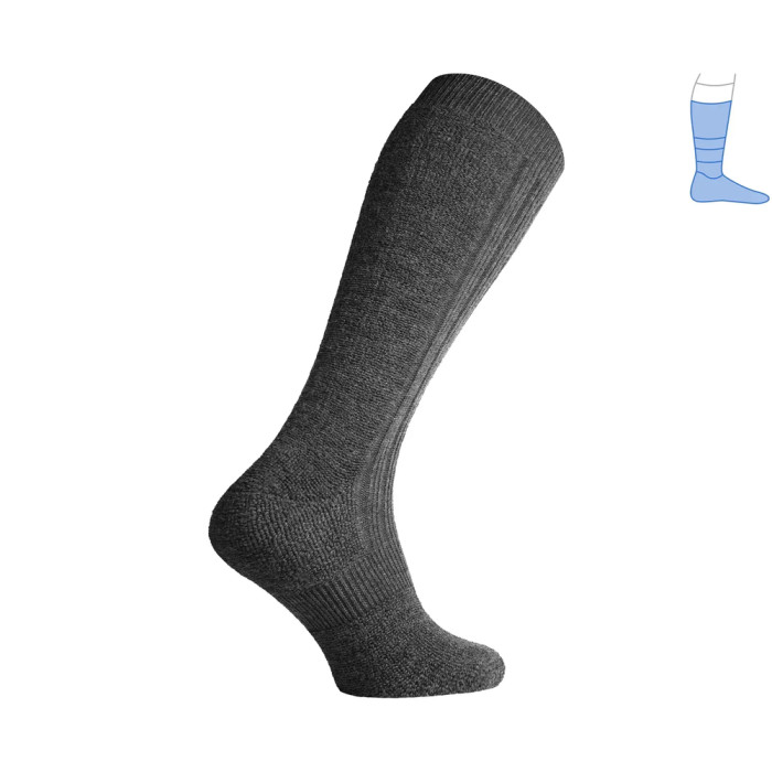 Термо шкарпетки захисні зимові Protector LongWinter Active темно-сірі L 44-46 