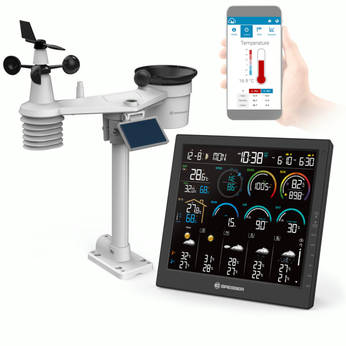 Метеостанція Bresser 4CAST 10" WiFi Weather Station 8-in-1 (15198) (932389)