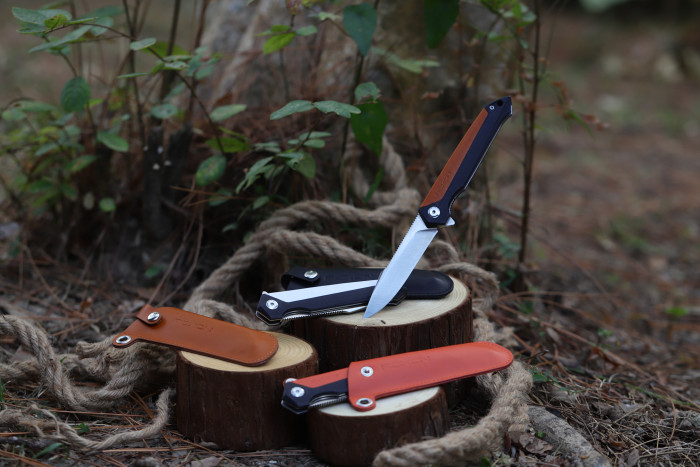 Ніж складний Roxon K3 лезо 12C27, Помаранчевий 