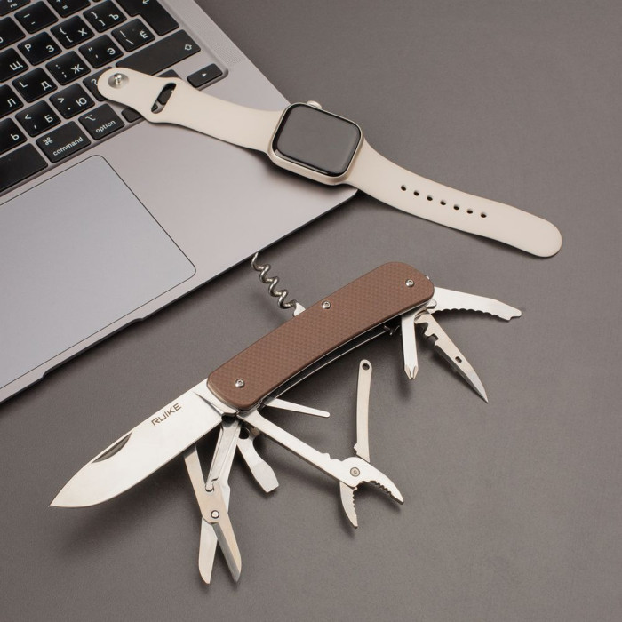 Багатофункціональний ніж Ruike Criterion Collection L41 коричневий 