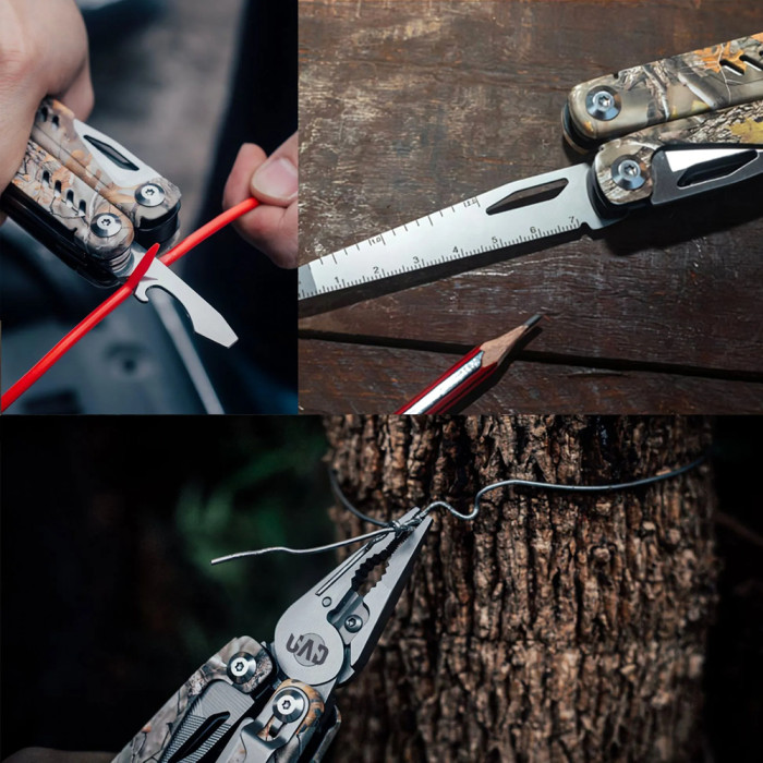 Мультитул професійний UAD ForestPro 19 інструментів Камуфляж 420/440 