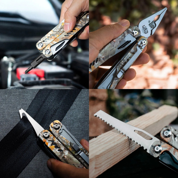 Мультитул професійний UAD ForestPro 19 інструментів Камуфляж 420/440 