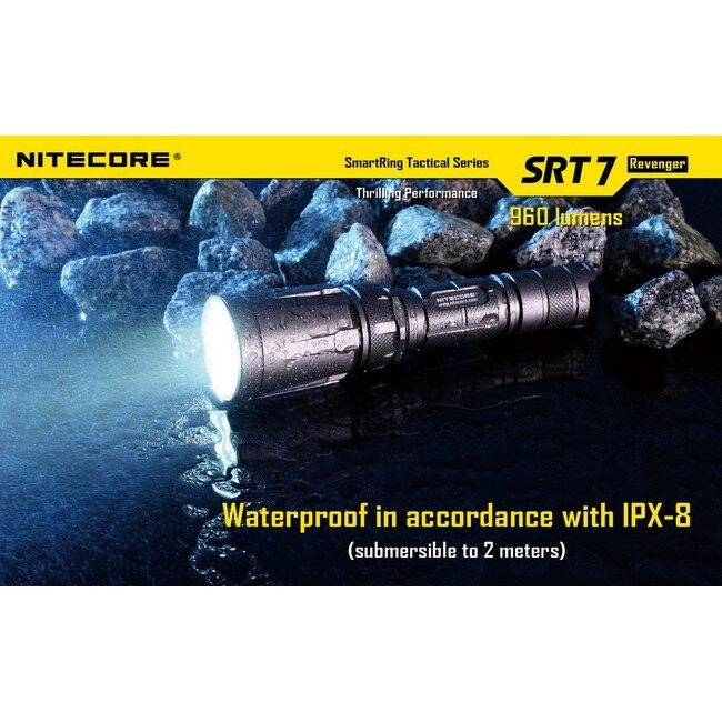 Кишеньковий ліхтар Nitecore SRT7 Revenger, 960 люмен (сірий) 