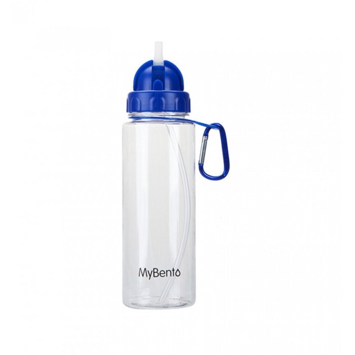 Спортивна пляшка для води Summit MyBento Bottle With Flip Straw синя 700 мл 