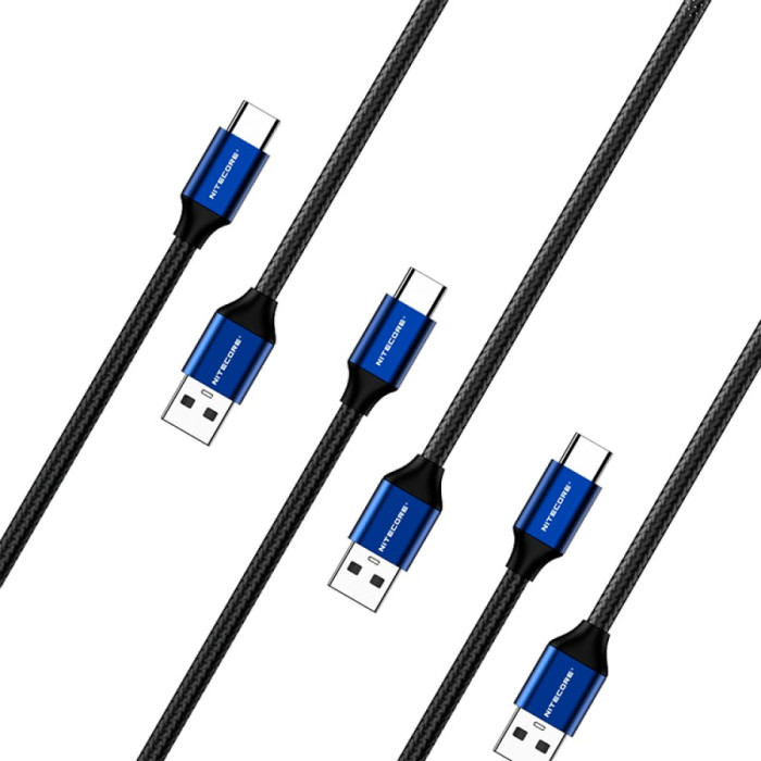 Кабель Nitecore UAC20 USB Type-C to USB-A 2.0 (1000мм) 