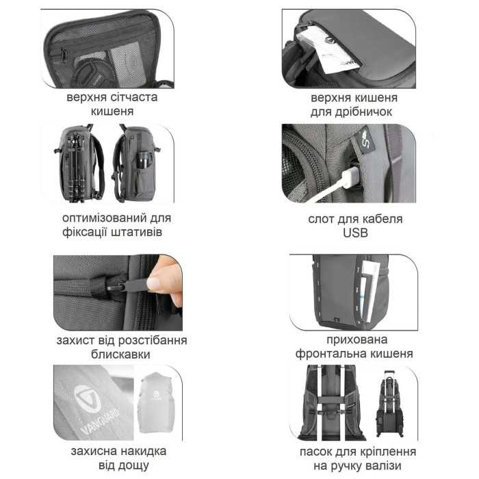 Рюкзак Vanguard VEO Adaptor R48 Black (VEO Adaptor R48 BK) 